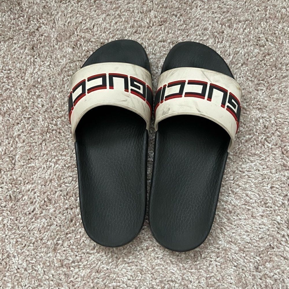 Men’s Gucci Nastro Sport Rubber Sandals